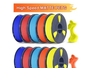 SUNLU 10KG High Speed Matte PETG Filament 1.75mm 1kg Spool (2.2lbs) High Speed Printing Filament Fit Most FDM Printer