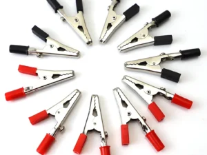 10 Pieces Metal Alligator Clips Test Clips, Electronic Product Test Clips With Screws And Solder Ports, Electrician Wire Clips