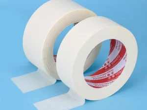 15M/50M Masking Tape White 10mm-50mm Single Side Tape Adhesive Crepe Paper for Oil Painting Sketch Drawing Supplies Car Paintin