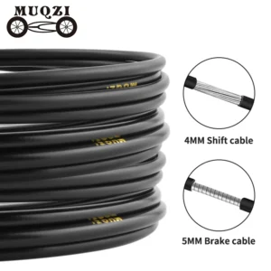 MUQZI 3m Cable Housing Brake Shift Line 4mm 5mm Housing Mtb Road Bike Derailleur Shifter Cable Brake Wire