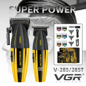 VGR 9000RPM Hair Clipper Professional Clippers Adjustable Haircut Machine Cordless Hair Trimmer Electric Hair Clippers Men V-285
