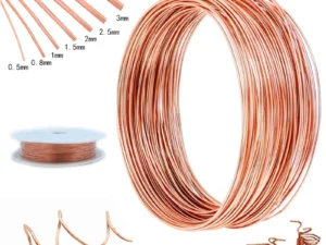 1-10M Bare Copper Wire Pure Copper Wire T2 Copper Coil Conductive Copper Wire, Bare Line Diameter 0.1/0.15/0.2/0.3/0.4/0.5-5mm