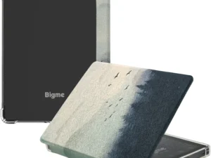 Transparent TPU Back Case for 6'' Bigme B6 Color/Bigme B6 Ultra-Thin Auto Sleep/Wake Cover - Thickened Corners, Magnetic Closure
