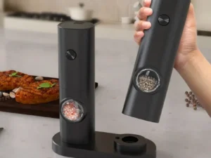 Electric Automatic Mill Pepper And Salt Grinder With LED Light Adjustable Coarseness Partner Manufacturers