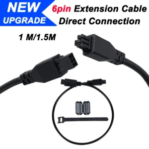 Upgrade AMS 6pin Extension Cable For Bambu lab AMS/AMS 2 Pro/AMS HT 1M 6-pin Bus Cable For X1/P1/H2D Series/Creality CFS printer