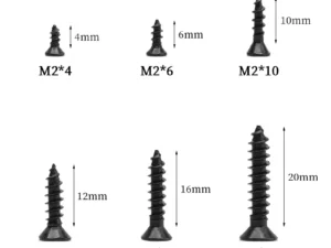 20/50pcs M2 M3 Small Micro Carbon Steel Cross Phillips Flat Countersunk Pan Head Self Tapping Wood Screw Machine Laptop Screws