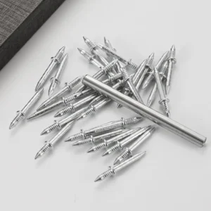 100/50Pcs Double Headed Nail Skirting Board With 1 Sleeve Rust-Proof Nails Wood No Trace Fixator Woodworking Tools 