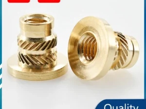 Copper Threaded Nut Inserts M2 M2.5 M3 M4 M5 M6 M8 Notebook 3D Print Flange T-Nuts Knurled Thread Hot Melt Heating Insert Nuts