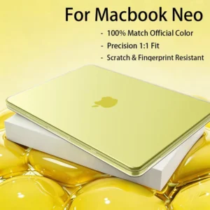 Laptop Case For MacBook Neo Case 13 inch 2026 100% Match Official Color Plastic Matte Hard Shell Case for A3404