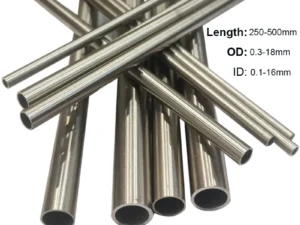 304 Stainless Steel Round Capillary Seamless Straight Tube 4x2mm 8x6mm 13x11mm 14x12mm 10x8mm 16x14mm18x16mm 250mm/500mm Long