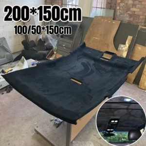 Max 200x150cm Suede Roof Lining Headliner Fabric Foam Material for Car Interior Upholstery Repair Ceiling Sky Fabrics Cloth DIY