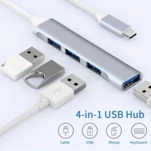 467 USB Dock Multi-Function Wire Divider High Speed Transmission One Drag Four Expanders for Mobile Phone Computer