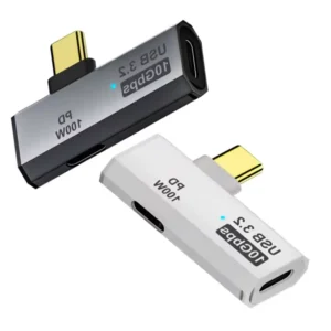 New arrive 2 in 1 Type C OTG Adapter USB C Male to USB-C Female USB 3.2 Splitter 100W PD Fast Charging for Laptop Tablet