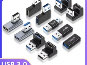 90 Degree USB 3.0 Male to Female Right Angle Extension Adapter USB Upward Elbow Adapter 10Gbps For Laptop PC Connector Converte