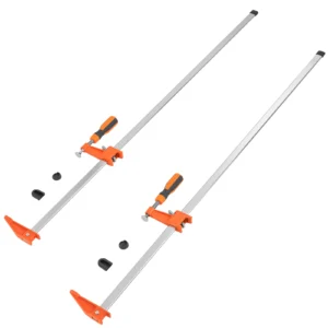 SucceBuy Bar Clamps for Woodworking F Clamp 2-Pack 36" Clamp/Spreader 600 lbs Load 2-Pack 50" Parallel Clamp Set 1100 lbs Load