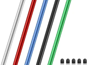 High Quality Universal Pencil Double Silicon Head Touch Capacitive Screen Stylus Caneta Capacitive Pen For Tablet Smartphone