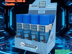 Water-Soluble PVP Glue Stick for 3D Printer-Anti-Warping Adhesive for Heated Glass/PEI Beds Universal FDM Platform Compatibility