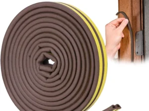 Door Insulation Seal Strip Tape Self-adhesive Acoustic Rubber Foam Weatherstrip Window Sound Draft Stopper Weather Strip