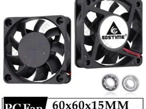 Gdstime 60MM Fan 24V 12V 5V Fan 60MMx15MM Brushless DC Exhaust Axial Cooling Fan 6cm 6015 Cooler for PC Equipment CPU Cooling