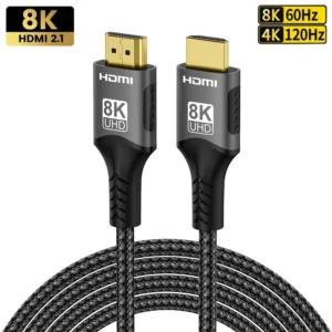 8K HDMI-Compatible 2.1 Cable 8K@60Hz 48Gbps ARC HDCP Ultra High Speed HDR For RTX Video Cable PC Laptop Projector 4K@120Hz HD TV