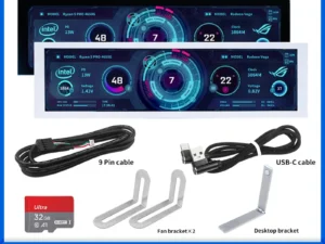 8.8 Inch IPS USB Secondary Screen Type-C PH Interface Turing Smart Screen CPU GPU RAM Computer Monitor Use TURZX Software