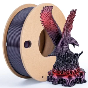 250g Silk Rainbow PLA Filament 1.75mm Shiny PLA Gradient Filament 3D Printer Filament Fit Most Printers Black Red Purple Change