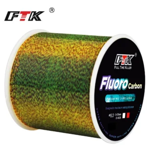 FTK 300/500m Invisible Fishing Line Speckle Fluorocarbon Coating Line 0.20mm-0.50mm 4.13LB-34.32LB Super Strong Spotted Line