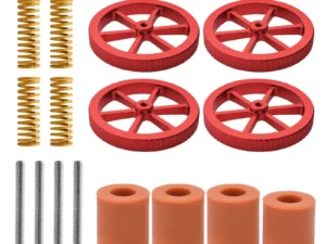 3D Printer Heatbed Leveling Kit Aluminum Hand Twist Leveling Nut + Springs + Silicone Column 18mm 16mm for Ender 3/Ender 5/CR-10