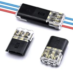 10/30/50pcs wire connect terminal connector, 3-pin Bidirectional Plug-in Cable Buckle Connector DC Lock Cover Suitable LED