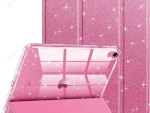 For iPad A16 A19 12th 11th 10th Case with Pencil Holder Glittering Sparkly Cover for iPad 10.2 10.5 Air 4 5 Air 11 M2 M3 M410.9