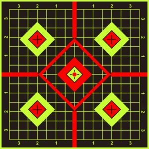 JOAXOR Splatter Adhesive Targets Stickers With Yellow Effect Square 12x12 Inch