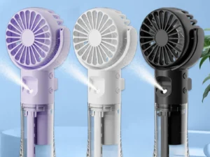 Portable Humidifier Fan Mini Water Mist Fan USB Rechargeable Mini Portable Handheld Fan with Humidifier Small Pocket Hand Fan