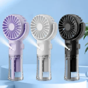 Portable Humidifier Fan Mini Water Mist Fan USB Rechargeable Mini Portable Handheld Fan with Humidifier Small Pocket Hand Fan