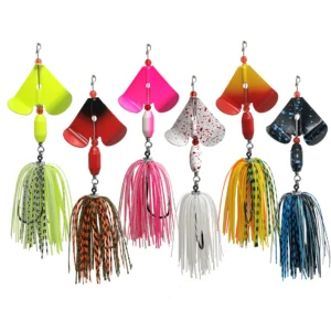 2022 New arrival Mycena 18G spinner bait fishing lure pinwheel Blade Chatter bait Dancer Buzzbait for bass pike