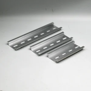 6PCS Universal Type 35mm Aluminum Slotted DIN Rail for C45 DZ47 Terminal Blocks Contactor Din Rail Terminal Blocks With sheath