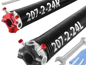 SucceBuy Garage Door Torsion Springs Pair Cycles Electrophoresis Black Coated for Replacement Garage Door Springs