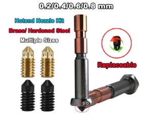 Newly Upgraded Nozzle For Anycubic Kobra 3 Max throat Kobra 3 Max Combo Nozzle 0.4mm 0.6mm 0.8mm Fast Heating