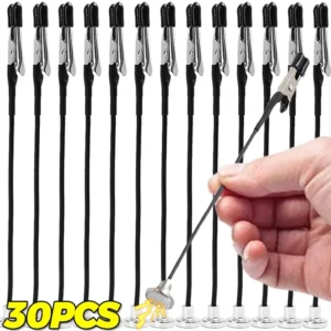 5-30PCS Magnetic Flexible Alligator Clip Electric Test Crocodile Clip for DIY Note Card Clamps Kitchen Menu Holder Photo Clips