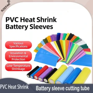 18650/26650/21700/AA/AAA Precut Heat Shrink Tube - PVC Insulation Sleeve for Lithium Battery Protection & Wrapping