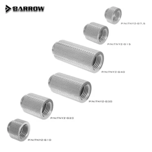 Barrow Extender Male To Female Fitting G1/4 Liquid Cooling System PC TNYZ-G7.5 TNYZ-G10 TNYZ-G15 TNYZ-G20 TNYZ-G30 TNYZ-G40