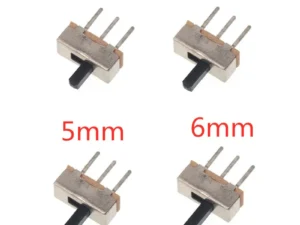 20Pcs SS12D00 Interruptor On-Off Mini Slide Switch 3pin 1P2T 2 Position High Quality Toggle Switch Handle Length:3MM/4MM/5MM/6MM