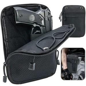 Molle Outdoor Tactical Concealed Gun Holster Pouch EDC Magazine Pouch for Universal Handguns Carry Holster Waist Fanny Pack