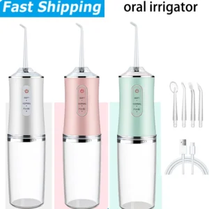 Oral Irrigator USB Fast Charging Type Oral Irrigator 3 Modes 4 Jet Tips Teeth cleaning machine PortableMouth Washing Machine