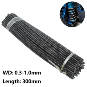 2Pcs 300mm Compression Spring Wire Dia 0.3/0.4/0.5/0.6/0.7/0.8/1.0mm 65 Mn Manganese Steel Pressure Y-shaped Soft Return Springs