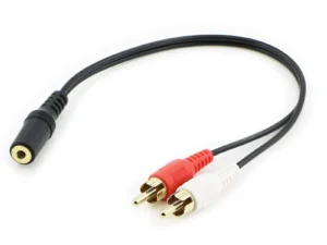 Universal RCA Cable 3.5mm Jack Stereo Audio Cable Female To 2RCA Male Socket To Headphone 3.5 AUX Y Adapter for DVD Amplifiers