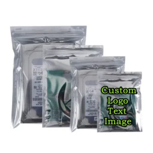 200PCS Anti Static Shielding Ziplock Bag DIY ESD Anti-static Instrument Chip Electronic Accessories Battery USB Logo Pouches