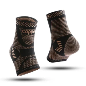 1/2 piece Copper Ankle Brace,Infused Ankle Support Compression Sleeve for Men Women,for Foot Pain,Sprained Ankle,Recovery,sports