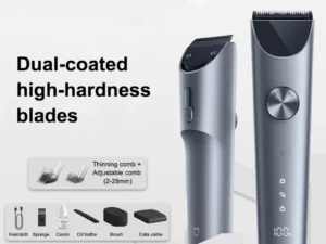 MIJIA Hair Clipper 2 Hair Trimmer Professional Beard Cut Machine IPX7 Waterproof Wireless Haircut Machine Mijia Clipper 2