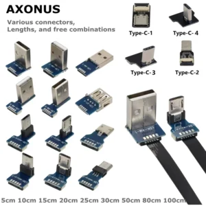FFC Type-C Mini Micro USB Extension Ribbon Cable 90 FPV Slim Flat Soft flexible FPC charge FPV Brushless Handheld Gimbal monitor