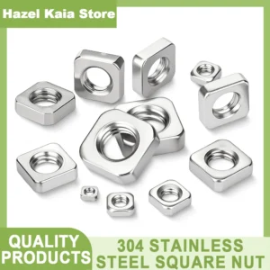 DIN562 THIN Nut M3 M4 M5 M6 M8 M10 M12 A2 STAINLESS STEEL SQUARE THIN NUTS 5-50pcs